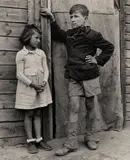 Walter Rosenblum, '"Brother & Sister", Spanish Refugees, Toulouse, France', 1946, Gelatin silver print