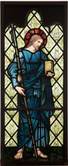 Edward Burne-Jones, St. James, for William Morris & Co, leaded and enameled stained glass