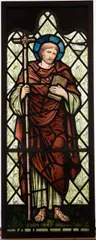 Edward Burne-Jones, St. Peter, for William Morris & Co, leaded and enameled stained glass
