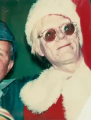 Brigid Berlin, Andy Warhol in Santa Costume, 1978, Chromogenic print; framed