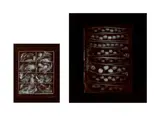 Olivia Parker, Selected Images, 1976-77, 2 gelatin silver prints, comprising 'Pheasant' and 'Pods of Chance'