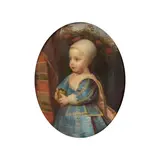 Antoine van Dyck, Portrait de "Baby Stuart" James II, oil on canvas, oval