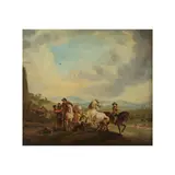 XVIIIe siècle Ecole hollandaise, Cavaliers, oil on panel