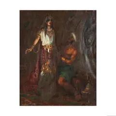 Scène orientaliste by Marcel Aubert, oil on canvas, offered Mar 2024