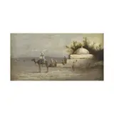 Jules Achille Noël, Le chamelier, oil on panel