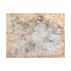 Claude Mané-Prat, Vision médiumnique, aquarelle, crayon, pastel et rehauts de gouache sur papier