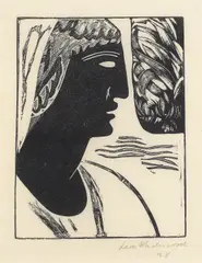 Leon Underwood, Girl of Chiapas, Woodcut, 1928, on Japan paper