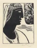 Leon Underwood, Girl of Chiapas, Woodcut, 1928, on Japan paper