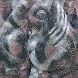 Wisdom, Bodyscape I, acrylic on canvas