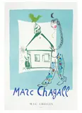 Marc Chagall, La Maison de Mon Village (Maison des Jeunes et de la Culture de Chelles) (Sorlier Posters 117), Lithographic poster in colours, 1969, on wove paper, from the unnumbered edition of 500 with this text (the total edition was 2,500)