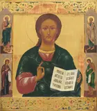 Russia, early 20th century by Icon of the Christ Pantocrator, sold Dec 2024