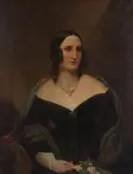 Francis William Wilkin, Portrait of a lady holding flowers, oil on canvas