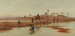 Ra Frederick Goodall, Herding the cattle