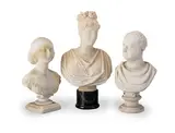 Peter Turnerelli, 19th century carved alabaster bust of Queen Charlotte, alabaster