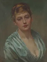 Rosa Corder, Self portrait, oil on canvas