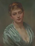 Rosa Corder, Self portrait, oil on canvas