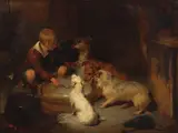 Sir Edwin Henry Landseer Ra, Too hot (The breakfast party), oil on canvas