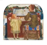 George Murray, A musical interlude, watercolour and bodycolour