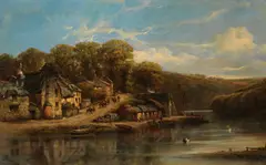 William Pitt, On the Yare, oil on canvas