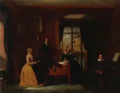 Edward Villiers Rippingille, The new coach boy, oil on canvas