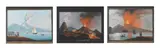 Neapolitan School, Views of Vesuvius erupting