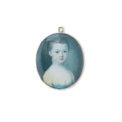 Portrait of a child by Penelope Carwardine, watercolour, offered Dec 2024