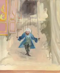 Monika Baer, Mozart, 1997, Öl auf Leinwand