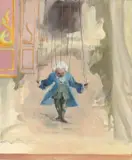 Monika Baer, Mozart, 1997, Öl auf Leinwand
