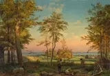 Friedrich Nerly d. Ä., Die Insel Lido in Venedig, Um 1860, Öl auf Leinwand