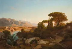 Louis Gurlitt, Ansicht des Guadagna-Tals bei Palermo, 1854, Öl auf Leinwand