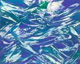 Karl Otto Götz, Giverny – Ex III, 1993, Mischtechnik auf Leinwand