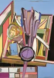 Thomas Scheibitz, Ohne Titel (Nr. 140), 1998, Öl auf Leinwand