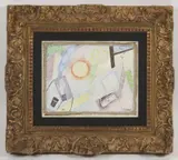 Viktor Pivovarov, Untitled, 1983, oil, tempera, canvas, paper