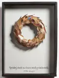Ivo Medek Kopaninský, A Memorial Wreath of Lost Virginities After a Dance Finals, 2003, collage, board, framing
