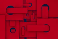 Jan Kaláb, Red Infinity, 2019, acrylic on canvas