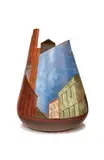 Lidya Buzio, Vase, 1982, Glazed terracotta
