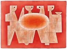 Carlos Mérida, Untitled (Frarojo), 1967, Duco and watercolor on paper