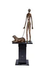 Sarah Tarab, La Caida & Untitled (2), 1980, Patinated bronze