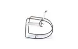 Walter Lamb, Rocking chair, c. 1950, Tubular bronze with cotton yacht cord