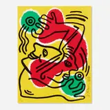 Keith Haring, International Volunteer Day, 1988, lithograph in colors