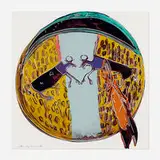 Plains Indian Shield (from the Cowboys and Indians series) by Andy Warhol, 1986, screenprint in colors on Lenox Museum Board, sold Feb 2022