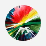 Circle Spin Painting by Damien Hirst, 2009, acrylic on paper, sold Dec 2021