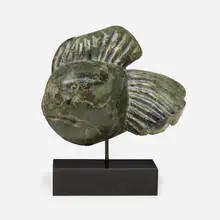 March Avery, Green Fish, 1976, carved steatite
