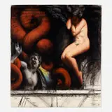 Sidney Goodman, Night Vision, 1992-99, charcoal and pastel on Mi-Tentes-Canson paper