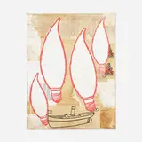 Donald Baechler, Red Line Drawing #42