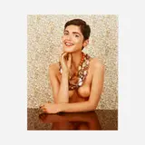 Elad Lassry, Woman (Beads), 2011, c-print in painted frame