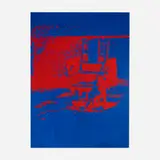 Andy Warhol, Big Electric Chair (cropped), c. 1967, acrylic and silkscreen ink on heavy paper
