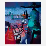 Elmar Rojas, Otros Temas del Torofuego, 1992, oil and acrylic on canvas
