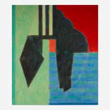 Alejandro Corujeira, La Casa del Vuelo, 1994, acrylic on canvas