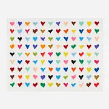 Thierry Guetta, Full of Hearts, 2021, screenprint in colors